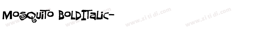 Mosquito BoldItalic字体转换